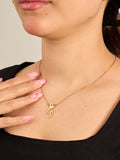 Merged Duo Arabic Letter Necklace