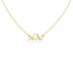 Arabic Zircon Name Necklace