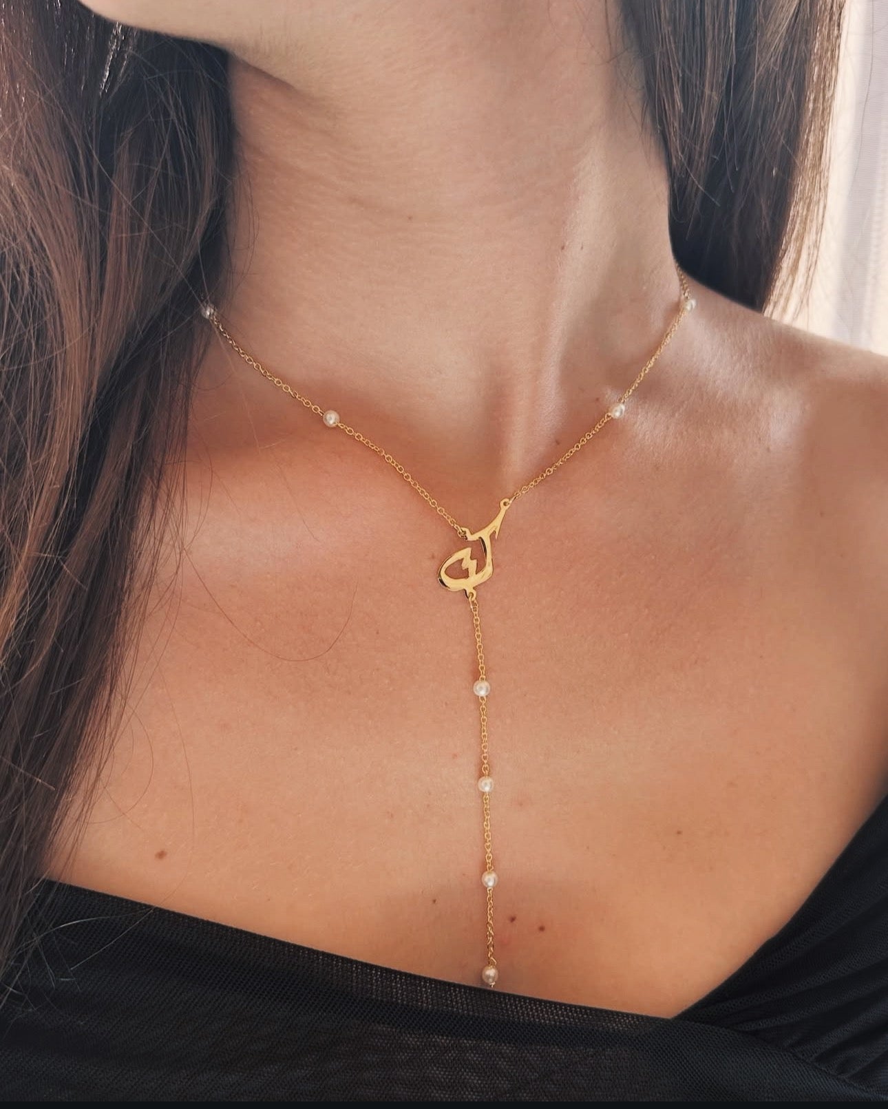 Arabic Letter Beaded  Necklace