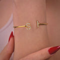 Initials Zircon Bangle