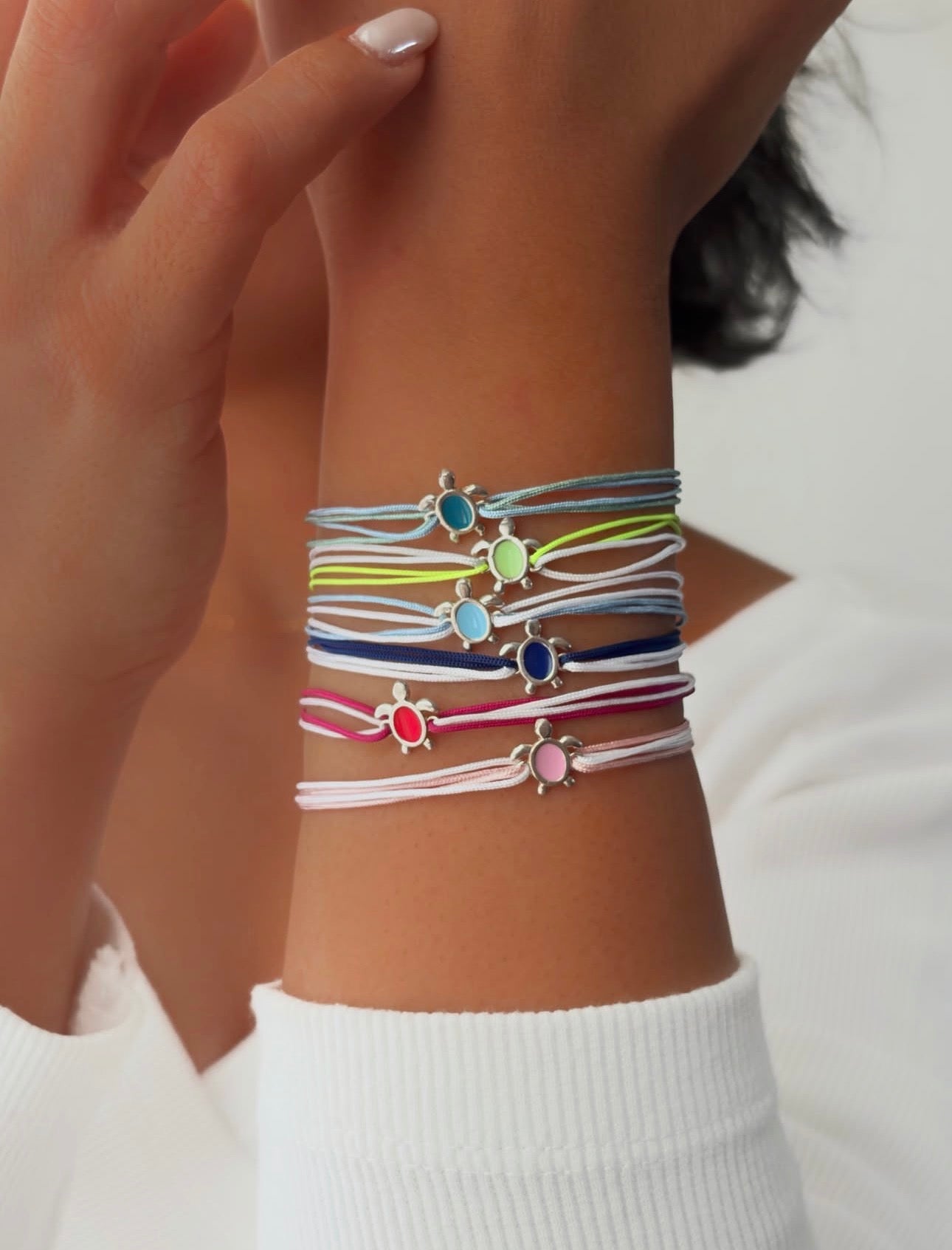 Enamel summer bracelets