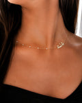 Pearl Beaded Arabic Name Necklace