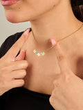 Bronze Enamel Name Necklace