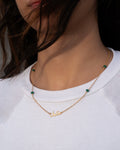GREEN JADE Name Necklace