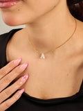 Initial Seashell Letter Necklace
