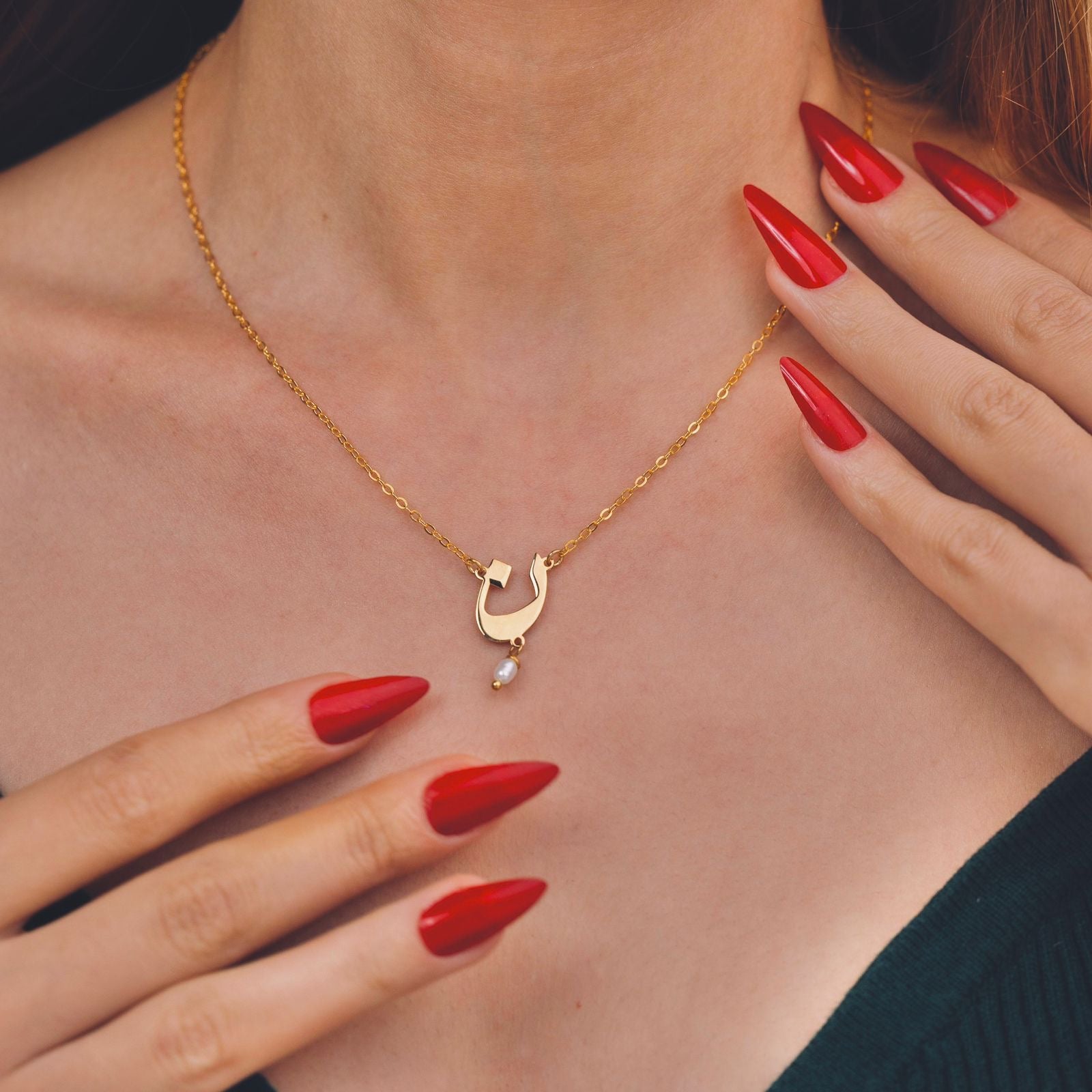 Initial Letter Necklace calligraphy