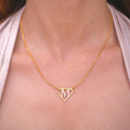 Superwomen initial Necklace