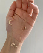 Triple Arabic Name Necklace
