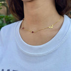 RED JADE Name Necklace